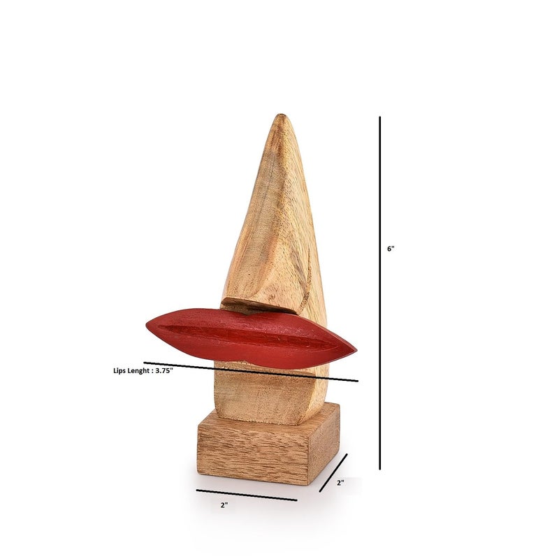 NIRMAN Display Stand Wooden Nose Shaped Eyeglass Spectacle Holder Display Stand Home Decorative Gift Home DÃ©cor (2" x 2" x 6") - Image 5